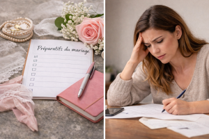 charge mentale et stress pendant la préparation du mariage